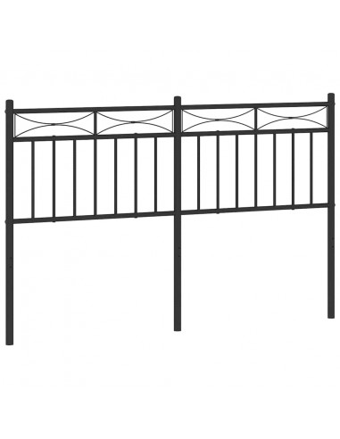 Testiera di Ricambio in Metallo Nero 135 cm