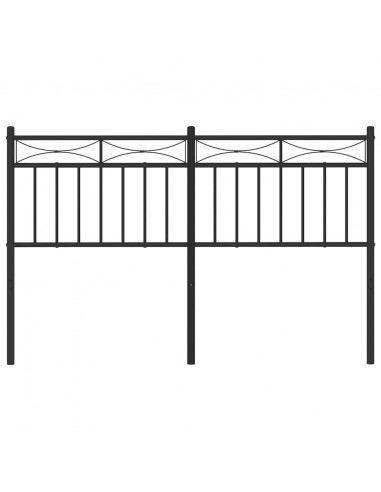 Testiera in Metallo Nero 135 cm