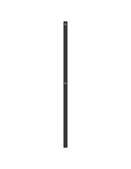 Testiera in Metallo Nero 135 cm