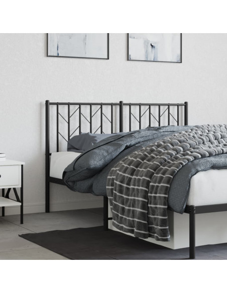 Testiera in Metallo Nero 135 cm