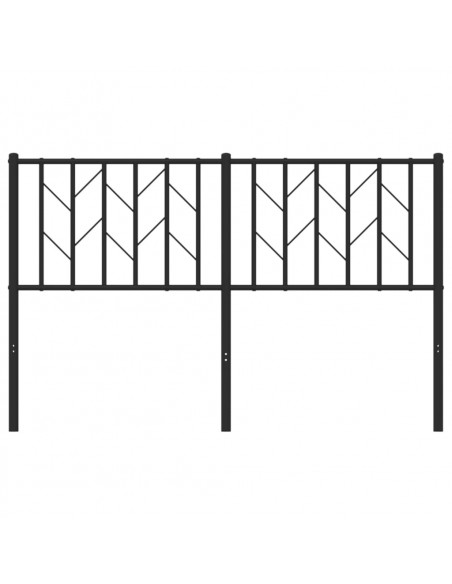 Testiera in Metallo Nero 135 cm