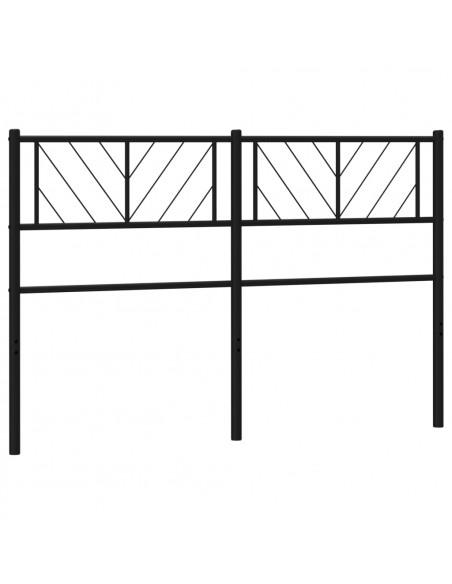 Testiera in Metallo Nero 135 cm