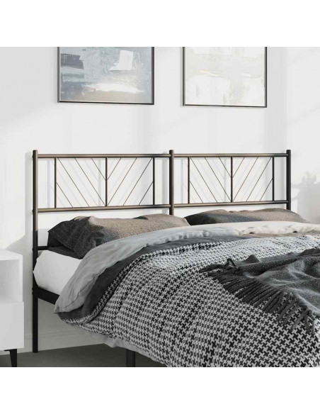 Testiera in Metallo Nero 135 cm