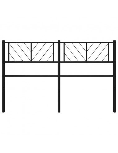 Testiera in Metallo Nero 135 cm