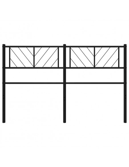 Testiera in Metallo Nero 135 cm