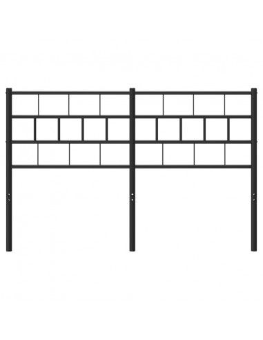 Testiera in Metallo Nero 140 cm