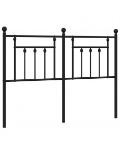 Testiera di Ricambio in Metallo Nero 140 cm 2