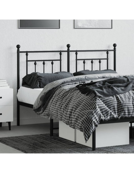 Testiera in Metallo Nero 140 cm
