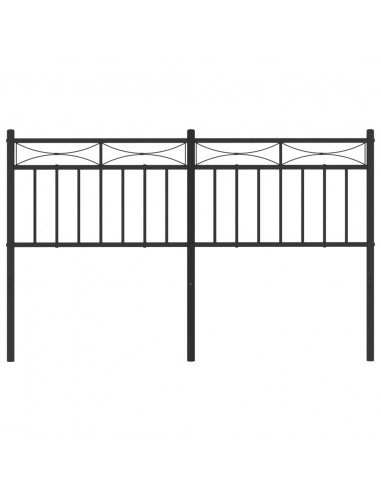 Testiera in Metallo Nero 140 cm