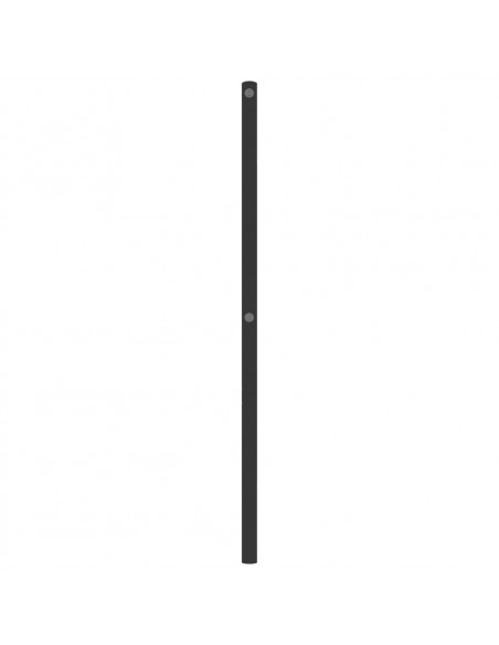 Testiera in Metallo Nero 140 cm