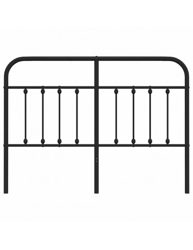 Testiera in Metallo Nero 150 cm