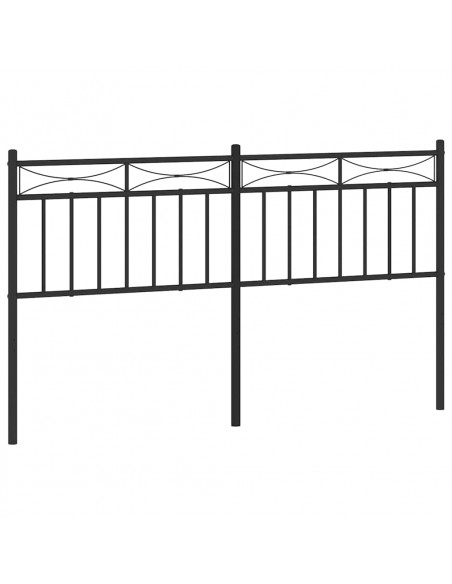 Testiera in Metallo Nero 150 cm