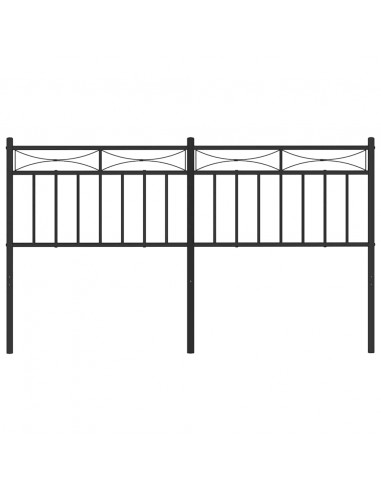 Testiera in Metallo Nero 150 cm