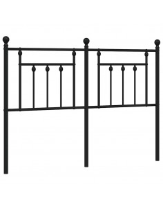 Testiera in Metallo Nero 150 cm 2