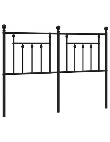 Testiera in Metallo Nero 150 cm