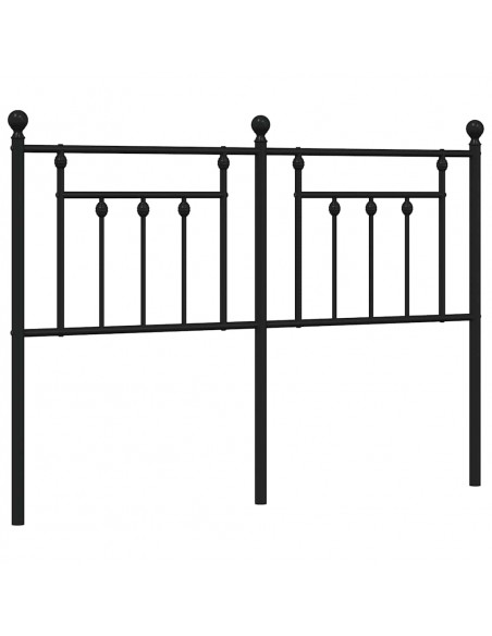 Testiera in Metallo Nero 150 cm