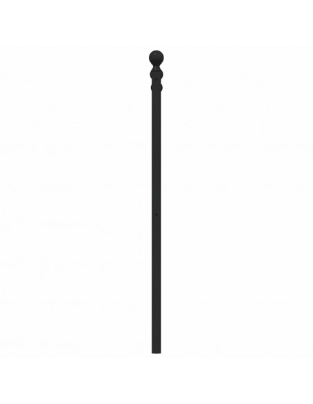 Testiera in Metallo Nero 150 cm