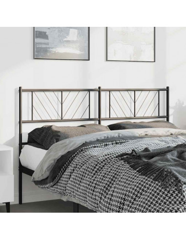 Testiera in Metallo Nero 150 cm