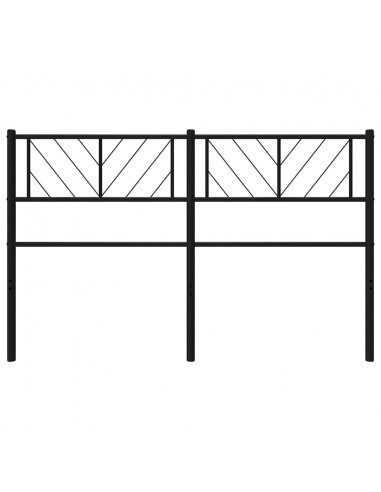 Testiera in Metallo Nero 150 cm