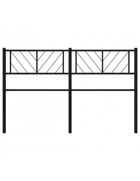 Testiera in Metallo Nero 150 cm