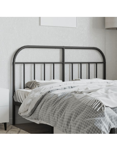 Testiera in Metallo Nero 150 cm