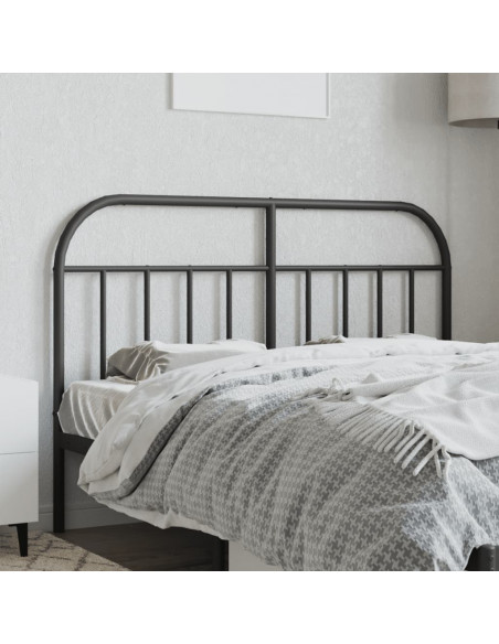 Testiera in Metallo Nero 150 cm