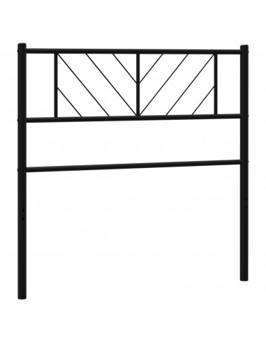 Testiera in Metallo Nero 90 cm