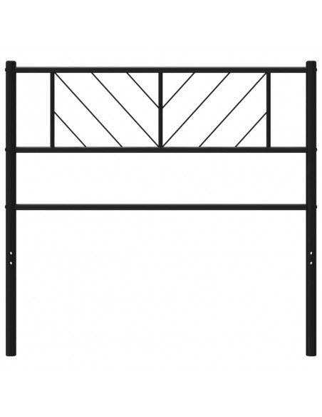 Testiera in Metallo Nero 90 cm