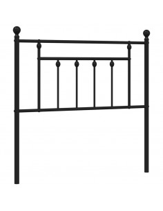 Testiera in Metallo Nero 90 cm 2