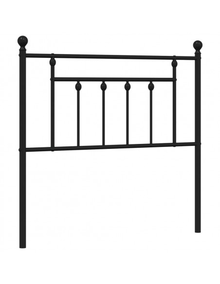 Testiera in Metallo Nero 90 cm