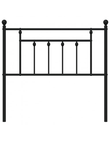 Testiera in Metallo Nero 90 cm