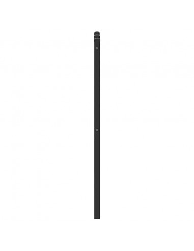 Testiera Rovere Marrone 120 cm in Legno Multistrato e Acciaio