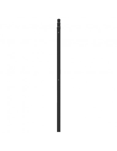 Testiera Rovere Marrone 200 cm in Legno Multistrato e Acciaio