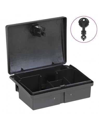 Trappole per Topi 10 pz Nere 13x10x4 cm