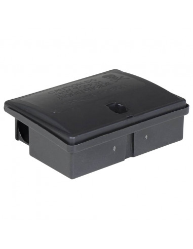 Trappole per Topi 10 pz Nere 13x10x4 cm