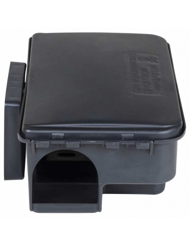 Trappole per Topi 4 pz Nere 22x12,5x7,5 cm