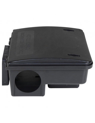 Trappole per Topi 4 pz Nere 23x19x9,5 cm