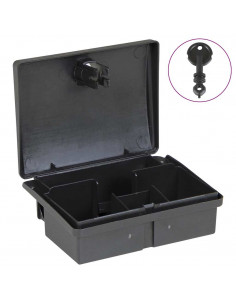 Trappole per Topi 5 pz Nere 13x10x4 cm 2