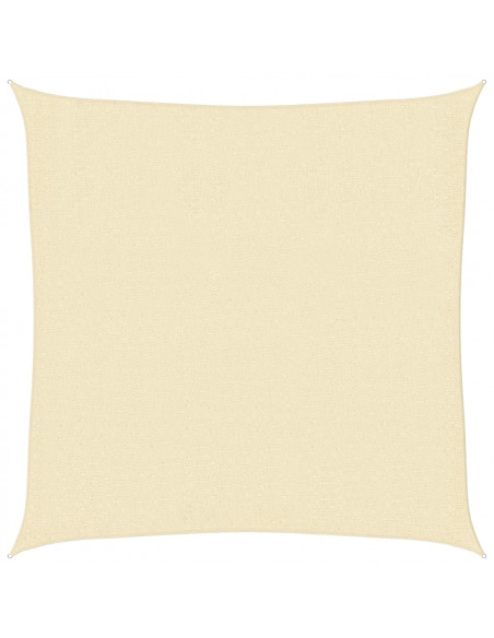 Vela Parasole 160 g/m² Crema 2,5x2,5 m in HDPE