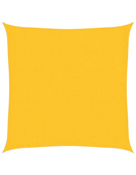 Vela Parasole 160 g/m² Gialla 3,6x3,6 m in HDPE