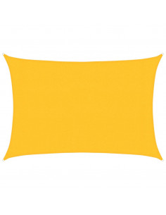 Vela Parasole 160 g/m² Gialla 3x4,5 m in HDPE 2