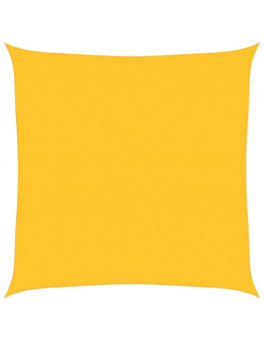 Vela Parasole 160 g/m² Quadrata Giallo 6x6 m in HDPE