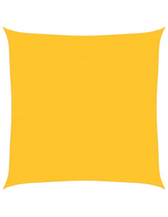 Vela Parasole 160 g/m² Quadrata Giallo 7x7 m in HDPE 2