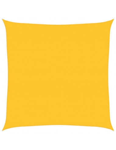 Vela Parasole 160 g/m² Quadrata Giallo 7x7 m in HDPE