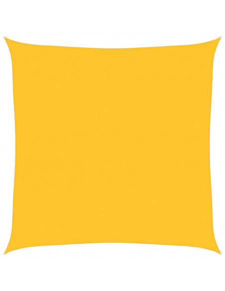 Vela Parasole 160 g/m² Quadrata Giallo 7x7 m in HDPE