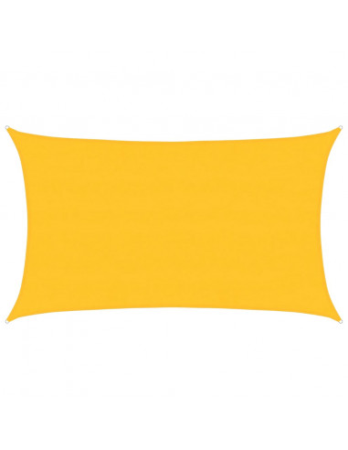Vela Parasole 160 g/m² Rettangolare Giallo 5x8 m in HDPE