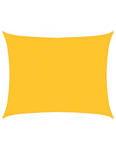 Vela Parasole 160 g/m² Rettangolare Giallo 6x7 m in HDPE