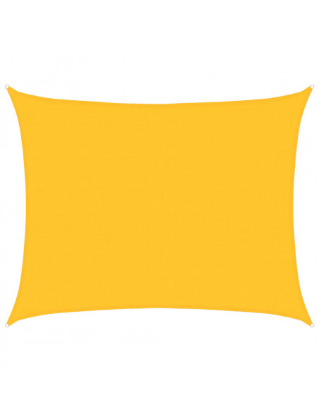 Vela Parasole 160 g/m² Rettangolare Giallo 6x7 m in HDPE
