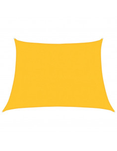 Vela Parasole 160 g/m² Trapezio Giallo 4/5x3 m in HDPE 2