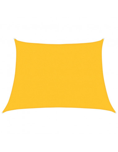 Vela Parasole 160 g/m² Trapezio Giallo 4/5x3 m in HDPE